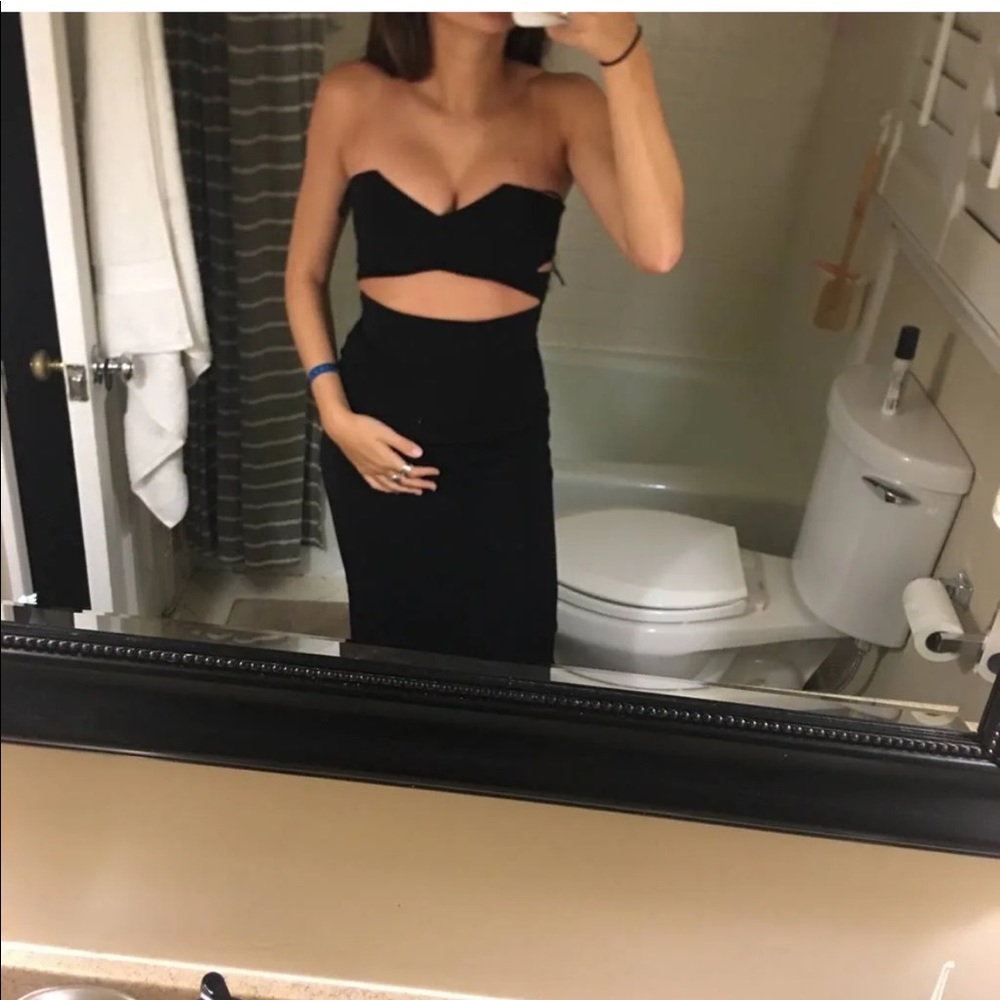 REVOLVE SOLACE LONDON MAXI CUTOUT STRAPLESS size 8